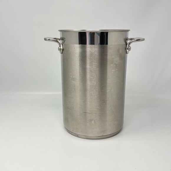 All-Clad Stainless Steel Asparagus Vegetable Pot with Steamer Basket No Lid - Picture 3 of 11